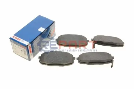 Комплект гальмівних колодок передн, HYUNDAI I30 KIA CARENS I, CEE'D, CERATO II, CERATO KOUP II, PRO CEE'D 1.4-2.0LPG 03.00-02.14 Bosch 0986424811 Купити в Україні