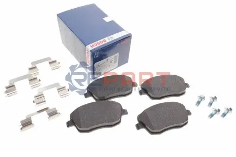 Комплект гальмівних колодок передн, SEAT CORDOBA, IBIZA III SKODA FABIA I, FABIA I PRAKTIK, FABIA II, ROOMSTER, ROOMSTER PRAKTIK VW POLO III CLASSIC, POLO IV 1.0-2.0 08.99 Bosch 0986424829 Купити в Україні