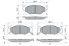 Фото Комплект гальмівних колодок передн, CHRYSLER DAYTONA, LE BARON, SARATOGA, VOYAGER II DODGE CARAVAN PLYMOUTH VOYAGER 2.2-3.3 09.86-03.01 Bosch (0 986 424 892) зображення 5