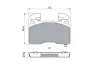 Фото Комплект гальмівних колодок передн, CADILLAC CT6, CTS CHEVROLET CAMARO, CORVETTE OPEL INSIGNIA B, INSIGNIA B COUNTRY, INSIGNIA B GRAND SPORT 1.5-6.2 09.09 Bosch (0 986 424 894) зображення 5