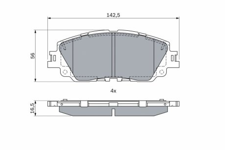 Гальмівні колодки BOSCH 0986424899 (фото 1)