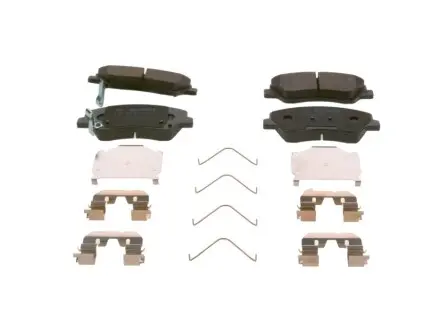 Комплект гальмівних колодок передн, HYUNDAI ACCENT IV, ACCENT V, BAYON, I20 ACTIVE, I20 II, I20 III, SOLARIS 1.0-1.6D 11.10 Bosch 0 986 424 951 Купити в Україні