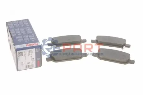 Комплект гальмівних колодок задн, TESLA MODEL 3, MODEL Y Electric 01.17 Bosch 0 986 460 086 Купити в Україні