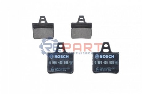 Тормозные колодки, дисковый тормоз.) BOSCH 0986460958