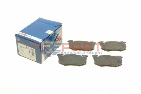 Комплект гальмівних колодок задн, CITROEN SAXO, XSARA, ZX PEUGEOT 106 II, 205, 205 I, 205 II, 206, 306, 309, 309 I, 309 II RENAULT 11, 9, CLIO I, CLIO II, MEGANE I 1.0-Electric 04.84 Bosch 0 986 460 970 Купити в Україні