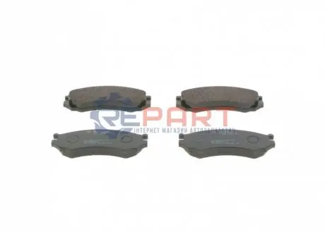 Комплект гальмівних колодок передн, NISSAN NAVARA, PRIMERA 1.6/2.0D/2.5D 06.90-10.01 Bosch 0986460981 Купити в Україні