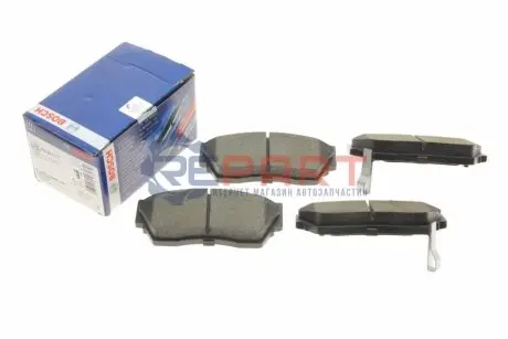 Комплект гальмівних колодок передн, NISSAN 100NX, SUNNY III 1.4/1.6/2.0D 03.90-05.95 Bosch 0986460997 Купити в Україні