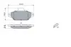 Комплект гальмівних колодок передн, FIAT CINQUECENTO, PANDA, PUNTO, SEICENTO / 600 FORD KA 0.7-1.7D 07.91 Bosch (0986461119) зображення 5