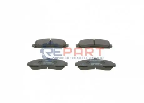 Комплект гальмівних колодок передн, NISSAN MICRA II 1.0-1.5D 08.92-02.03 Bosch 0986461122 Купити в Україні