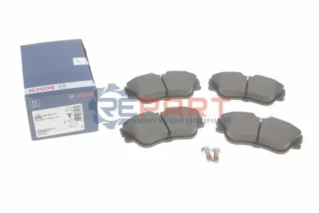 Фото Колодки гальмівні (передні) VW T4 1.9-2.5TDI (Lucas) (з датчиком) BOSCH (0986461753) зображення 1