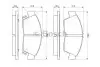 Фото Комплект гальмівних колодок передн, HONDA CIVIC V, CIVIC VI, CIVIC VII, CIVIC VIII, CRX III 1.3H-1.7 10.91-12.12 Bosch (0986461759) зображення 2