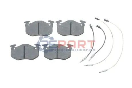Комплект гальмівних колодок передн, CITROEN BX 1.1-1.9D 09.82-12.94 Bosch 0986466350 Купити в Україні