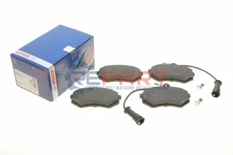 Комплект гальмівних колодок передн, AUDI 100 C3, 80 B2, 80 B3, 80 B4, A4 B5 CHERY TIGGO 1.6-2.6 10.84-10.16 Bosch 0 986 466 693 Купити в Україні