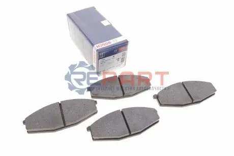 Комплект гальмівних колодок передн, NISSAN 280ZX,ZXT, CABSTAR, PATROL GR IV, PATROL III/1, PATROL III/2, URVAN 2.0-4.0 10.78-02.98 Bosch 0986468630 Купити в Україні