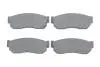 Фото Комплект гальмівних колодок передн, NISSAN SUNNY, SUNNY II SUBARU JUSTY I, LIBERO, REX II 0.5-1.7D 08.81-02.00 Bosch (0986469580) зображення 1