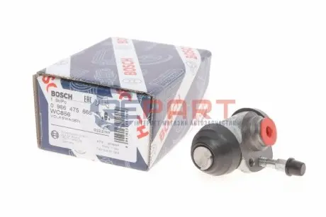Циліндр гальмівний (задній) VW Caddy II 96-00/Golf III 93-99 (d=22.2mm) BOSCH 0986475865 Купити в Україні
