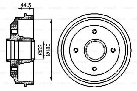 Гальмівний барабан BOSCH 0986477070