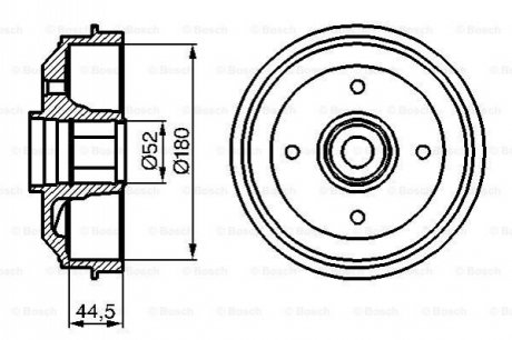 Гальмівний барабан BOSCH 0986477113