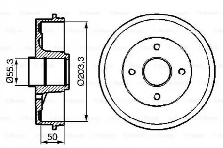 Тормозной барабан Bosch 0986477121 Купить в Украине
