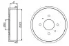 Фото Барабан тормозной MITSUBISHI COLT VI 1,1-1,5 04-12 Bosch (0986477235) изображение 7