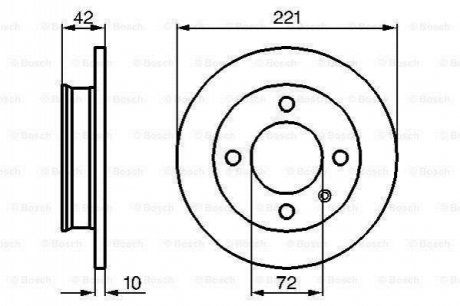 Тормозной диск BOSCH 0986478068 (фото 1)