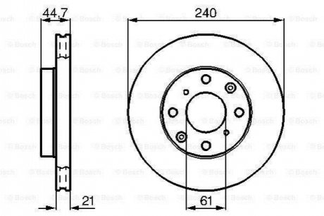 Тормозной диск BOSCH 0986478115