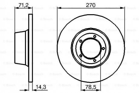 Тормозной диск BOSCH 0986478190 (фото 1)