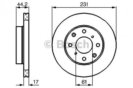 Тормозной диск BOSCH 0986478203 (фото 1)