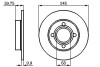 Гальмівний диск - BOSCH 0986478216 (853615601, 8A0615601)