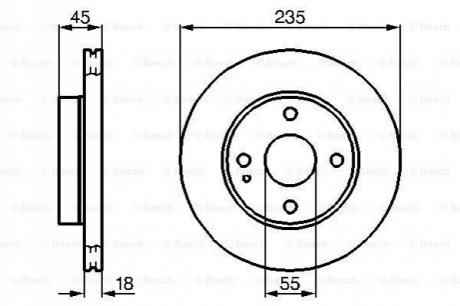 Тормозной диск BOSCH 0986478241 (фото 1)