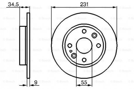 Тормозной диск BOSCH 0986478242 (фото 1)