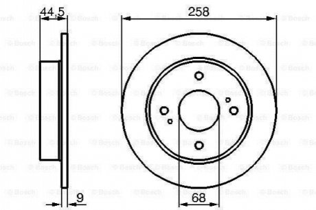 Тормозной диск BOSCH 0986478284 (фото 1)