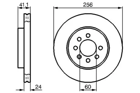 Тормозной диск Bosch 0986478286 Купить в Украине