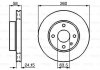 Диск тормозной (передний) Ford Sierra 82-93 (260x24.2) (с вентиляцией)) 0986478346