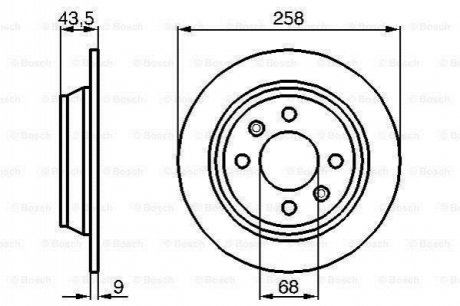 Тормозной диск BOSCH 0 986 478 374 (фото 1)