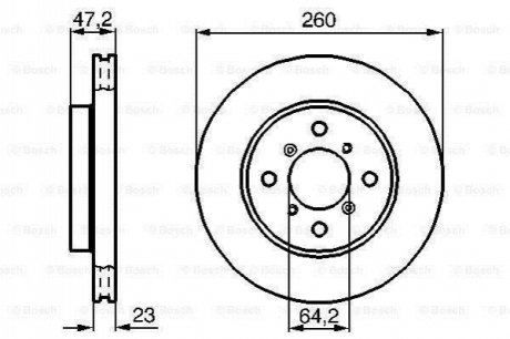 Тормозной диск BOSCH 0986478415