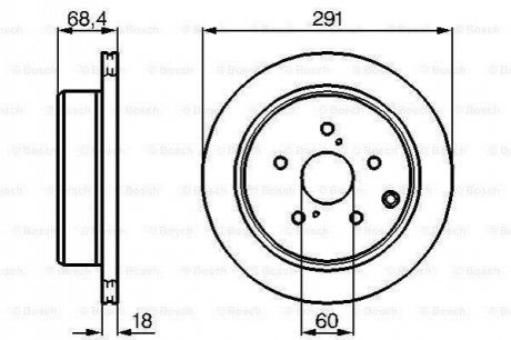 Тормозной диск BOSCH 0986478443