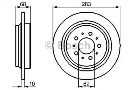 Диск тормозной Bosch 0986478445