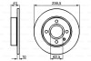 Тормозной диск BOSCH 0986478501 (фото 1)