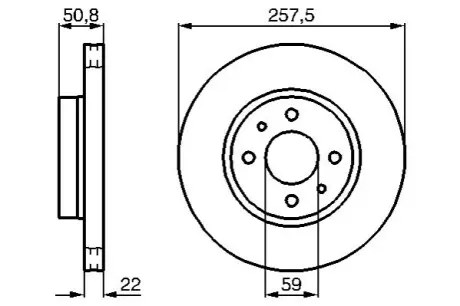Тормозной диск Bosch 0986478512 Купить в Украине
