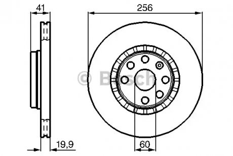 Диск тормозной BOSCH 0986478535 (фото 1)