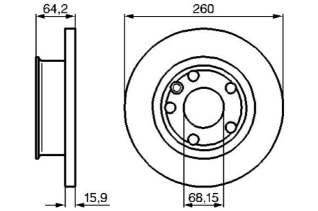 Тормозной диск BOSCH 0986478547