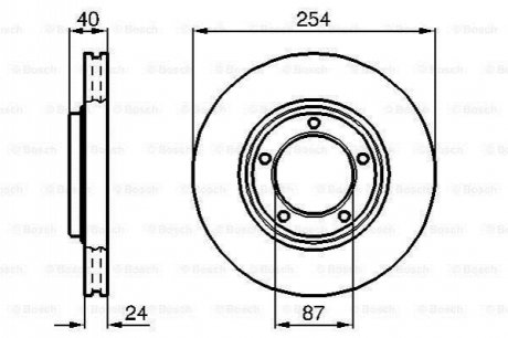 Диск тормозной BOSCH 0986478663 (фото 1)