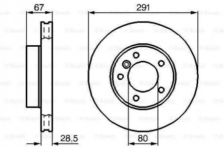 Тормозной диск BOSCH 0986478691 (фото 1)