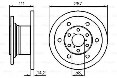 Тормозной диск BOSCH 0986478742 (фото 1)