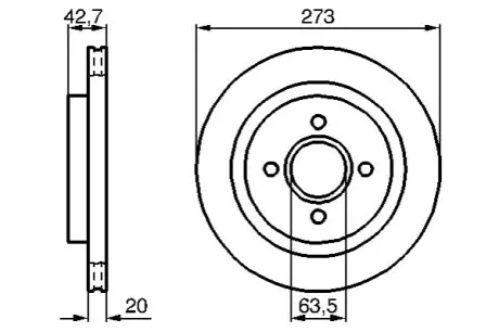Тормозной диск Bosch 0986478816 Купить в Украине