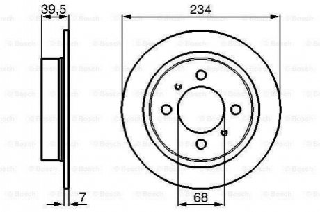 Тормозной диск BOSCH 0986478865 (фото 1)