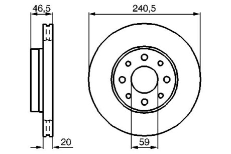 Тормозной диск BOSCH 0986478878 (фото 1)