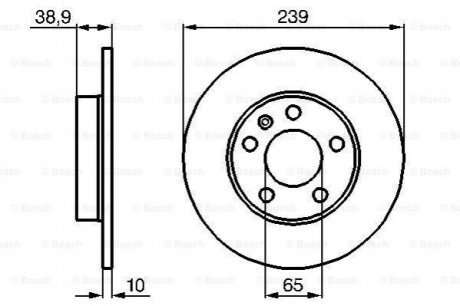 Тормозной диск BOSCH 0986478894