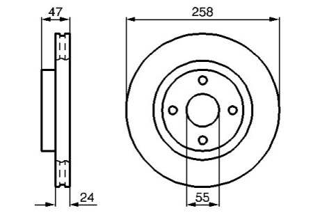 Тормозной диск BOSCH 0 986 478 989 (фото 1)